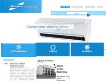 Tablet Screenshot of klimart.com.pl